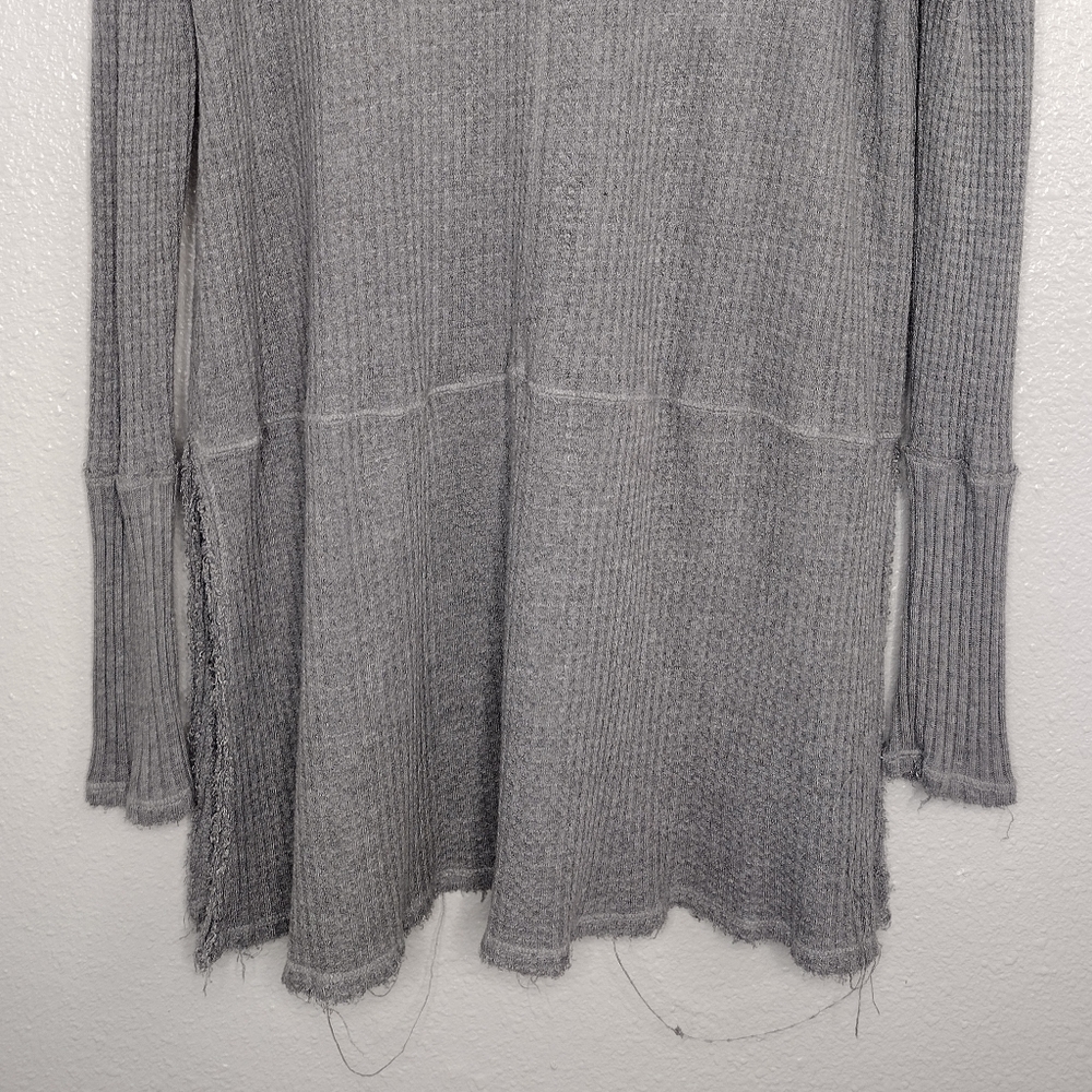 Free People Sunset Park Thermal Knit Boho Pullover Scoop Neck Tunic Size S - Picture 7 of 14